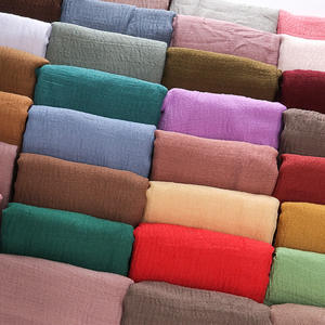 Bufanda de Mujer de Color Sólido, Cálida, de Fibra de Viscosa, Monocromática, con Flecos Arrugados, Estilo Burbuja, Pañuelo para la Cabeza, Velo - Product Image 2