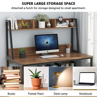 Table d'étude en bois de bureau d'ordinateur de bureau d'écriture de Style de mode avec la conception d'étagère