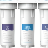 Purificateur d'eau domestique à consommation directe, débit de 200 L/H, ultrafiltration de cuisine, filtration à 6 étapes, en acier inoxydable