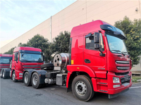 Tractor de combustible de control inteligente P5LH con cabina de 49 toneladas de masa completamente cargada del vehículo 6*4 del tipo de transmisión de la batería del vehículo