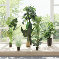 Grande plante artificielle pour sol, arbre en pot réaliste en plastique pour la décoration intérieure et extérieure, mariages, fabriqué en Chine