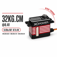 Servomoteur métallique pour planeur d'avion XQ-POWER XQ-S2230D 32KG sans noyau étanche boîtier en aluminium CNC 6.0V-8.4V pour avion RC