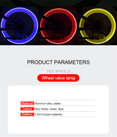Lumière de rayon de vélo LED feu arrière de vélo moto lumière de roue Valve de pneu Flash rayon néon lampe accessoires de cyclisme Offre Spéciale