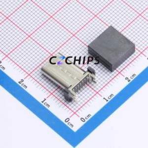TYPE-C 16P LTH13.7 143 USB Connector SMD Connector Type-C Female Vertical Mount 16P - Product Image 2