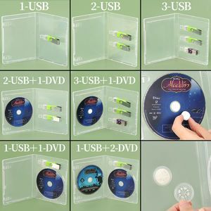 WEISHENG Boîte de rangement multi-USB, étui de transport pour clés USB, boîtes de rangement pour Blu-ray avec support DVD - Product Image 4