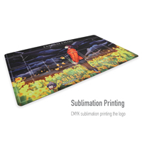 Tapis de souris de jeu de grande taille personnalisé en néoprène caoutchouté, pliable, imperméable, non toxique, style dessin animé, directement de l'usine, pour ordinateur