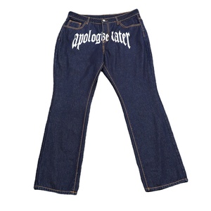 Jeans baggy Y2K personnalisés, streetwear hip-hop, pantalons en denim pour hommes, mode urbaine, personnalisation complète - Product Image 1