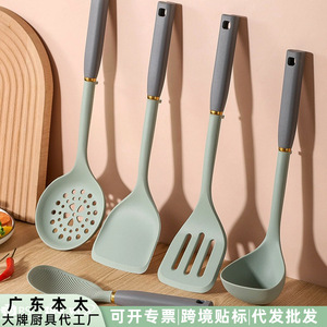 Silicone Kitchenware Set 5 Piece Non Stick Heat Resistant Spatula Spoon Rice Spoon <b>Cooking</b> Tool Set - Product Image 4