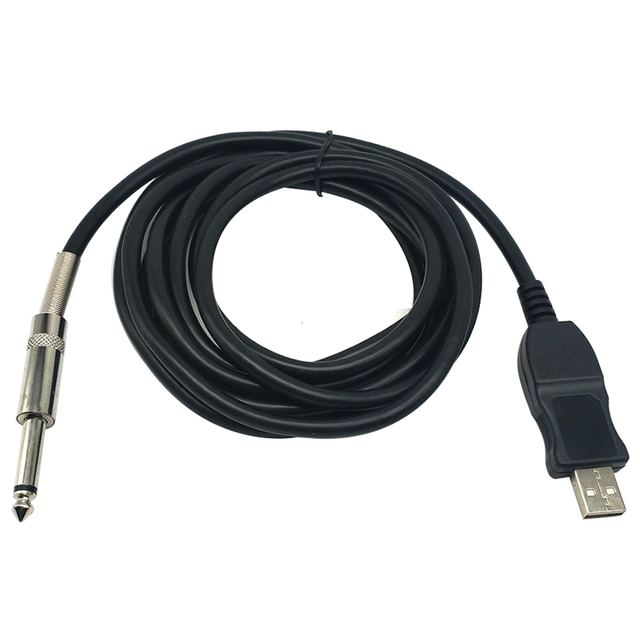 USB a Male to Mono Phone Jack Guitar Audio Cable