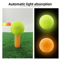 Ballon de golf personnalisé en gros, de qualité supérieure, à absorption automatique de la lumière, aux normes de tournoi, à double couche, à rebond élevé et élastique