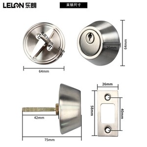 Thép Không Gỉ 304 An Ninh Duy Nhất Hai Mặt Nhập Khóa Chốt Cửa Khóa Đoạn Giả Cửa Mà Không Cần Xử Lý Vô Hình Latch Khóa - Product Image 3