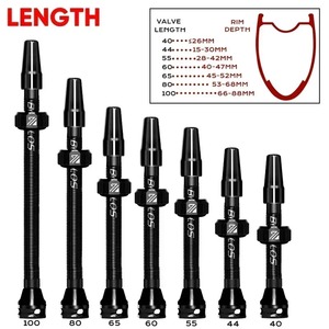 Valve Presta BUCKLOS pour vélo, 40/60/44/55/65/80/100 mm, valve à air tubeless, alliage CNC, noyau amovible, F/V, pour pneus de VTT et de vélo de route - Product Image 3