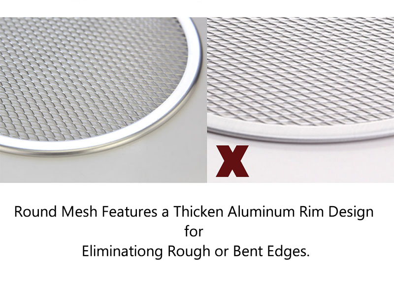 Aluminum Mesh Pizza Pan Screen