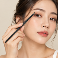 Pinceau de maquillage professionnel KB127 avec fibre de haute qualité de 0,07 mm, virole en aluminium épaissie et manche en bois de qualité supérieure