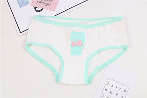 Ropa interior de algodón para chicas adolescentes con estilo y dibujos animados multicolores de fábrica, bragas de cintura baja, <span class=keywords><strong>calzoncillos</strong></span> elásticos de encaje, <span class=keywords><strong>calzoncillos</strong></span> - Product Image 2