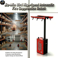 Robot de suppression d'incendie automatique haute performance Jiu Min Bird à grande vitesse, agent Novec 1230, 220V, garantie 1 an, pour environnements dangereux