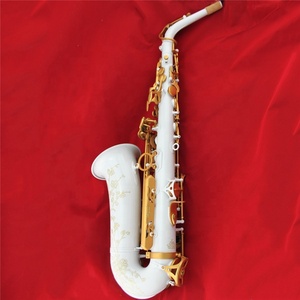 <span class=keywords><strong>Saxophone</strong></span> <span class=keywords><strong>alto</strong></span> de haute qualité à trois bras de soutien, clés en perle blanche - Product Image 3