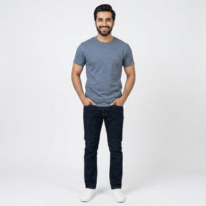 Camisetas Personalizadas con Cuello Redondo y Manga Corta para Hombre y Mujer, Corte Regular, Color Sólido, 320g, 100% Algodón, Transpirables, al por Mayor - Product Image 1
