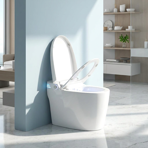 Inodoro Inteligente Eléctrico de Cerámica Blanco con Bidé Automático, Taza Alargada, Sifón en S, Descarga Inteligente por Jet y Control Remoto - Product Image 2