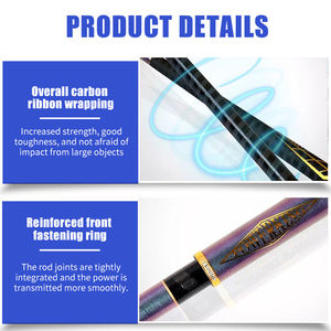 Caña de Pescar de Fibra de Carbono GW de 4.5m 5.4m 6.3m de Secciones Largas - Product Image 4