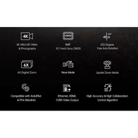 Caméra d'action SIYI A8 Mini Zoom Gimbal pour drone avec vidéo 4K, stabilisation 3 axes, capteur de suivi IA et pour CYX