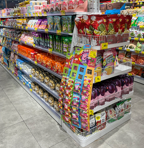 Estante Metálico para Aperitivos Tipo Góndola, Precio de Fábrica, Exhibición para Tiendas de Conveniencia, Construcción de Una o Dos Caras, Exhibición para Supermercados - Product Image 2