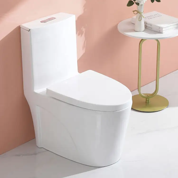 Inodoro White S Trap Siphonic One Piece Ceramic Wc Sanitary Ware Water Closet Bathroom Toilets