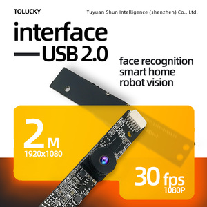 Best quality fixed focus 2MP face recognition robot vision wide angle USB <b>camera</b> <b>module</b> with PS5268 CMOS sensor - Product Image 3