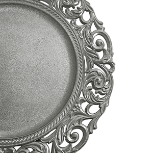 Assiettes de Présentation <span class=keywords><strong>en</strong></span> <span class=keywords><strong>Gros</strong></span>, Dorées de Luxe, de Haute Qualité, Durables, Réutilisables, à Design Creux <span class=keywords><strong>en</strong></span> PP pour Mariages et Fêtes - Product Image 6
