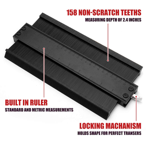 Wholesale Connectable Profile Tile Use Contour Gauge Shaping Measuring <strong>Tool</strong> 5/10 Inches Metal Stick Contour Gauge - Product Image 2