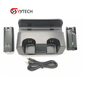 SYYTECH New 3 in 1游戏控制器充电器站对接 + 2电池套件，用于Wii U游戏手柄配件