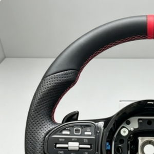 Volante de Cuero Perforado Más Popular para <span class=keywords><strong>Mercedes</strong></span> <span class=keywords><strong>Benz</strong></span> W177 W213 W204 W205 W211 C257 AMG - Product Image 4