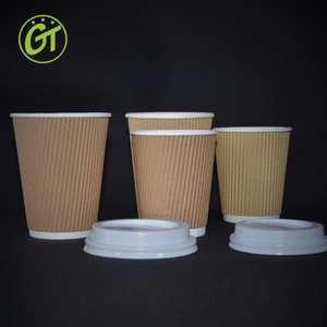 ถ้วยกระดาษเครื่องดื่มแบบใช้แล้วทิ้ง8ออนซ์12ออนซ์16ออนซ์24ออนซ์แบบย่อยสลายได้ - Product Image 3