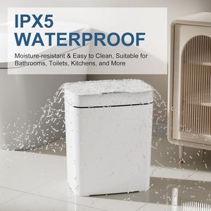 Modern 10L 12L White Dustbin Hands-free Garbage <b>Bin</b> PP Plastic Trash Can Automatic Induction Smart Waste <b>Bins</b> with <b>Sensor</b> - Product Image 6