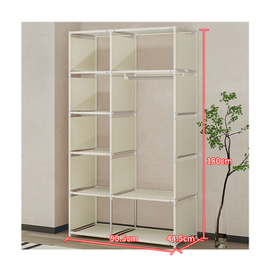 Armario de Tela Simple <span class=keywords><strong>para</strong></span> Dormitorio, Perchero Portátil, Armario Multiusos, Organizador de <span class=keywords><strong>Ropa</strong></span> - Product Image 6