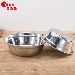 TIANXING Utensilios de cocina duraderos Comida Prerp Multi-tamaño Juego de cuencos de acero inoxidable Ensalada de verduras Cuenco de frutas Cuencos para mezclar - Product Image 2