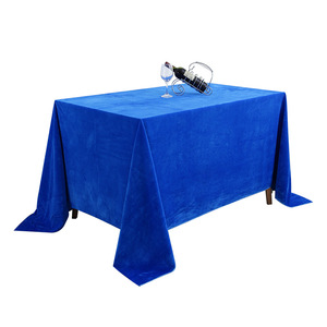 Bán buôn dày vàng nhung vải khăn trải bàn gian hàng Màu Đỏ flannel cho khách sạn họp đám cưới chụp nền vải cho nhà - Product Image 6