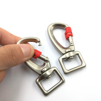Haute traction Double extrémité petite serrure 20mm fermoir pivotant chien mousqueton pour laisse d'animal familier