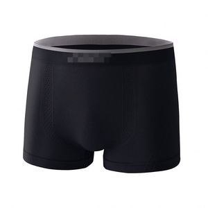 2023 New Seamless Large Size <b>Men's</b> Panties Soft Comfort High <b>Stretch</b> Boxer Panties Individually Packaged - Product Image 2