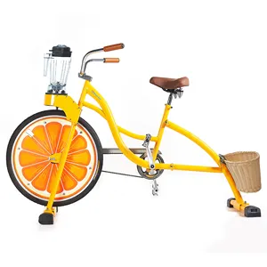 Exi Beachcruiser Fiets Reclame Sinaasappelsap Fruitblender Smoothie Cyclus Commerciële Juicer Afzuigmachine