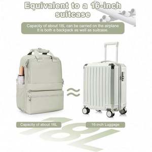 Bolsa de Almacenamiento de Zapatos de Viaje Impermeable con Carga USB de Gran Capacidad Personalizada, Mochila de Poliéster Duradera Unisex para Computadora Portátil de Negocios - Product Image 4