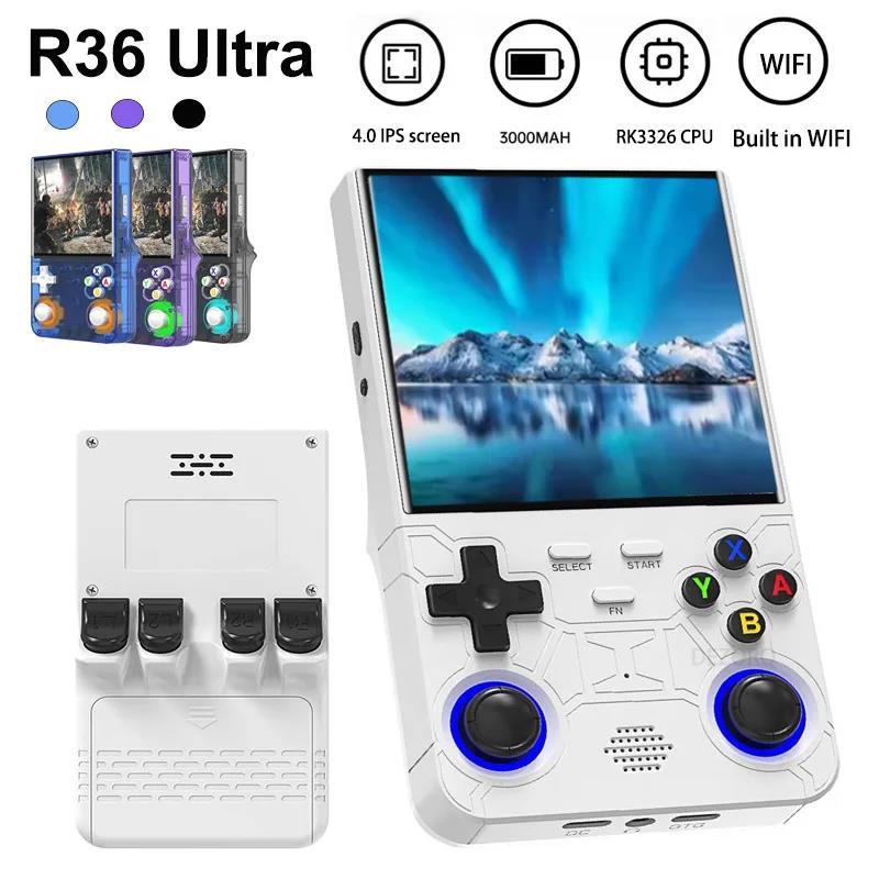 Console Portable Rétro R36S – Système Linux, écran IPS 3,5 Pouces, 3000 Jeux Intégrés, Carte 64 Go, Cadeau Gamer