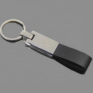 Porte-clés vierge promotionnel en gros pour sublimation, porte-clés de luxe en cuir PU, porte-clés en cuir personnalisé avec logo - Product Image 4