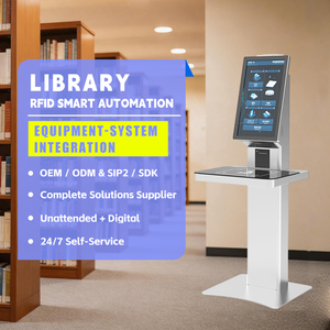 Quiosco de Circulación Autoservicio para Bibliotecas Inteligentes, para un Rápido Control de Entrada <span class=keywords><strong>y</strong></span> Salida de Libros, con Compatibilidad SIP2 NCIP - Product Image 1