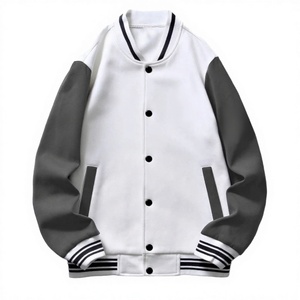 Men's Embroidered Casual Varsity Jacket 2025 Autumn High Quality Waterproof Breathable Eco-Friendly Polyester/Cotton Streetwear - Product Image 3