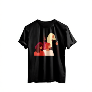 Maglietta con Grafica 'Empowered Women' per la Giornata della Donna, T-Shirt Casual in 100% Cotone, Vestibilità Regolare, Collo Tondo, Manica Corta, Per Tutte le Stagioni - Product Image 1