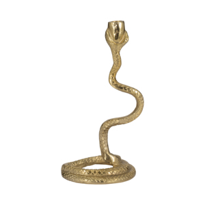 Portacandele a Forma di Serpente in Metallo, Candelabro Decorativo Contemporaneo per Centrotavola, Arredamento Unico per la Casa - Product Image 5