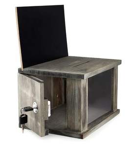 Joyero de madera de <span class=keywords><strong>pino</strong></span> macizo personalizado con cerradura de pizarra y llave, caja de madera temática para el hogar, modelo de madera maciza con grabado - Product Image 3