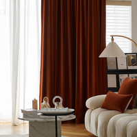 Rideaux occultants en velours DaiRui Luxury 52*84 pouces, style européen, avec œillets, pour le salon