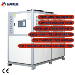 Gıda ambalaj küresel müşteriler için plastik kalıp özel voltaj <span class=keywords><strong>Chiller</strong></span> için Air hava soğutmalı endüstriyel dondurucu
